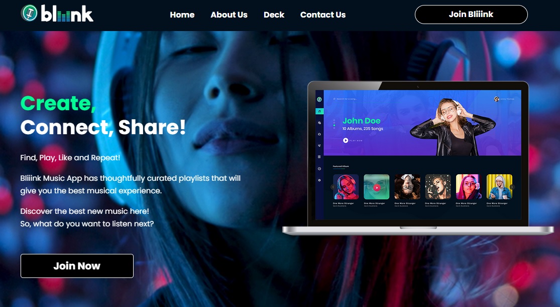 Artists and Music creators, there’s a new music service just for you with Bliiink Music